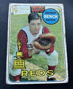 1969 TOPPS #95 Johnny Bench Gold Cup