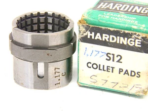NEU ÜBERSCHÜSSIGE HARDINGE USA S12 x 1,177" RUND GEZAHNT 3 Stck. SPANNZANGENPADS S-12 - Bild 1 von 1