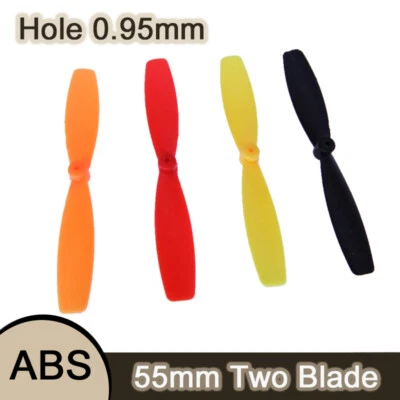 55mm ABS 2 Blatt Propeller für 1mm Welle Motoren RC Modell Segler DIY (4 Farbe) - Bild 1 von 4