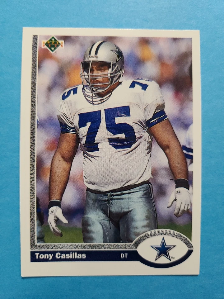 TONY CASILLAS 1991 UPPER DECK FOOTBALL CARD # 696 F4733 - Image 1 of 1