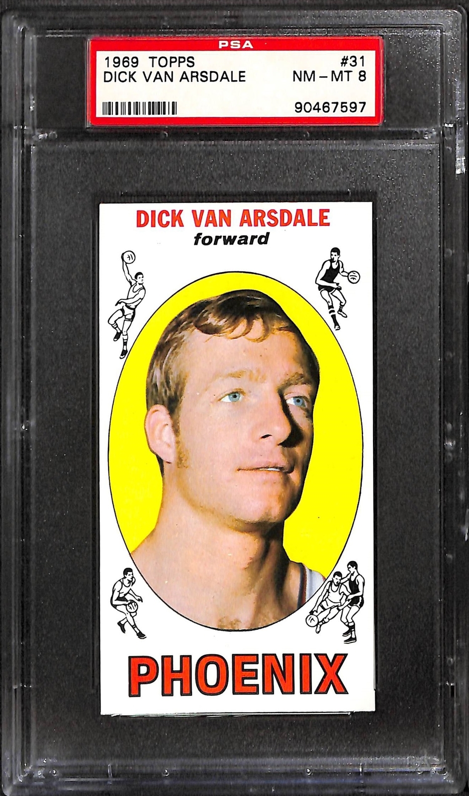 1969 TOPPS #31 DICK VAN ARSDALE PSA 8 NM-MT 90467597