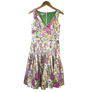 Kay Unger Vintage Fit & Flare Cocktailkleid - Größe 6 - Bild 1 von 16