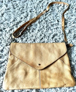 COX Clutch Handtasche Braun Cognac Beige - Neuwertig - Bild 1 von 5