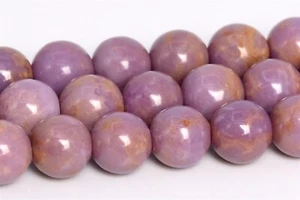 6 mm Echte Natürliche Braun Lila Phosphosiderit Perlen Klasse A Rund Lose Perlen - Bild 1 von 4