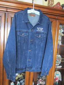 Bestickte Denim 25 Jahre Jubiläum The Mill Casino Jacke Mantel Levi Größe: XL - Bild 1 von 5