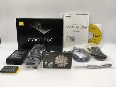 Nikon COOLPIX S500 7.1MP Compact Digital Camera Urban black From Japan - Image 1 of 4