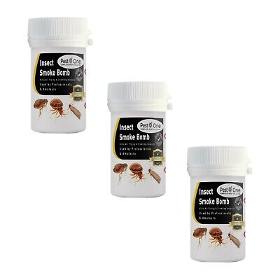 3 Smoke Insect Pest Control Bomb Cockroach Moth Ant Flea Bed Bug Fly Wasp Killer • 11.18£