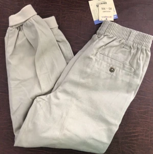 Gymboree vintage 95 96 Rainbow Tag boy Basic KHAKI PANTS grow cuffs XL 4 5 6 NWT - Picture 1 of 4