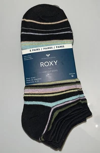 New Roxy Socks Low Cut Ankle 5 pairs Multi 4-10 shoe Multi dark colors - Picture 1 of 3