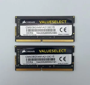 CORSAIR VALUESELECT 16GB (8GBX2) DDR4 2133MHz CMSO8GX4M1A2133C15 SODIMM TESTED - Bild 1 von 2