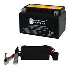 Mighty Max YTX7A-BS Battery for Suzuki 90 LT-Z90 QuadSport 19-20 + 12V 1A Chargr