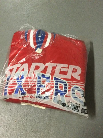 Vintage NOS New In Bag Size Small Philadelphia 76ers Sixers STARTER Satin Jacket Cover