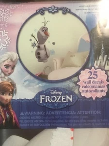 Adesivi murali nuovi RoomMates Disney Frozen Olaf buccia e bastone 25 pezzi - Foto 1 di 3