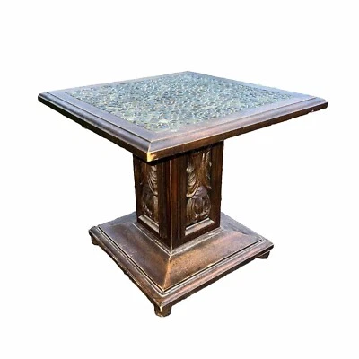 Vintage Lane End Tables with Stone Inlay – Set of 2 - Image 1 of 3