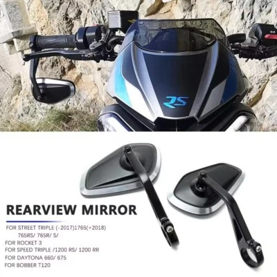 For Triumph Speed 400 2024 Motorcycle Handlebar Mirror Retrofit Rear View Mirror Foto 1 de 4