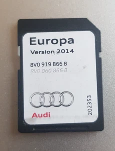 AUDI A3 MIB-S Navigatore Satellitare SAT NAV SD 8V0 919 866 B Mappe 2014 Regno Unito Europa - Foto 1 di 2