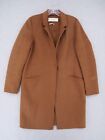 Zara Jacket Womens Size XS Extra Small Brown Long Overcoat Pockets Long Sleeve