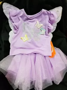 WN Baby Mädchen Schmetterling 2-teiliges Rock-Set mit Flügeln Größe 12 Monate neu mit Etikett, lila Tutu - Bild 1 von 4