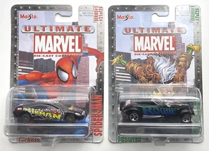 2 Stück - Maisto - Ultimate Marvel - Spider-Man & Rogue - Maßstab 1:64 Diecast - Bild 1 von 2