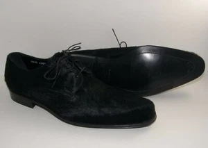 Dolce & Gabbana Black Shoes Party Club $2400 ITALY Calf Hair Leather US 10 BB6 - Picture 1 of 5