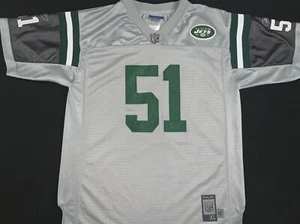 Rare Reebok Jonathan Vilma New York Jets #51 Silver Alternate Jersey YXL 18-20 - Picture 1 of 7