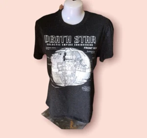 CAMISETA Star Wars Estrella de la Muerte Blueprints Negra Mediana Hombre Unisex - Imagen 1 de 5
