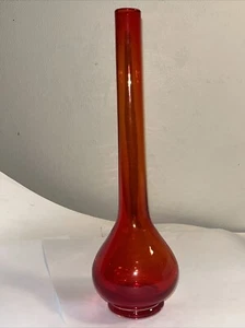 Vintage MCM  Ruby Amberina Bud Vase - Picture 1 of 11