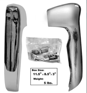 1967-72 Chevrolet Pickup Front Bumper Guard - Pair New Dii - Picture 1 of 1