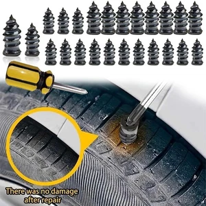 x20-60pcs Tire Repair Rubber Nail Screw Tire Plugs Quick Puncture for Car Tru - Picture 1 of 20