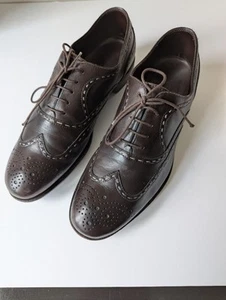 Bottega Veneta Oxford-Schuhe Leder Budapester dunkelbraun Herren Größe US 8 1/2 - Bild 1 von 12