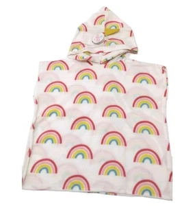 Coperta con cappuccio bambini bambino unicorno arcobaleno ottima per piscina, viaggio tg 23"x21" - Foto 1 di 5