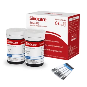 Sinocare Safe AQ Strisce Glicemia Senza Lancette, Strisce Reattive per Safe AQ G - Foto 1 di 12