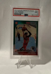 2019-20 NBA Hoops Premium Stock Green Prizm Cam Reddish PSA 9 Rookie RC - Picture 1 of 2