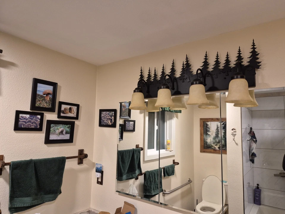 luces tocador baño 4 luces Foto 1 de 4