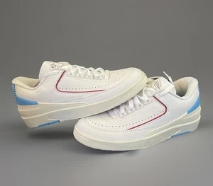 Air Jordan 2 Retro Low Women sz 8.5 Mens Sz 7 Gym Red Powder Blue DX4401-164 - Picture 1 of 10