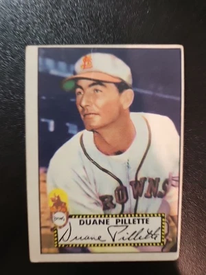 1952 Topps Set-Break # 82 Duane Pillette VG-VGEX Crease St Louis Browns  - Image 1 of 3