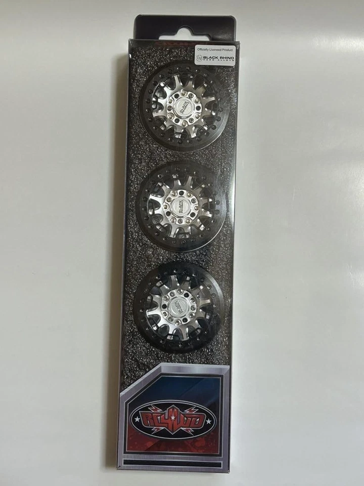 Rc4Wd Negro Rhino Ouray 1.9 Ruedas Beadlock Rc Rock Crawler Camión Aluminio Foto 1 de 4