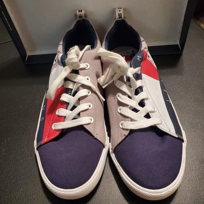 Tommy Jeans X Unisex Space Jam Tenis de Lona Azul Multi Hombres 7/Mujeres 8.5 Y2k Foto 1 de 4