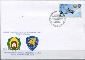 Latvia 2023. Latvian Armed Forces-Michigan National Guard Partnership (Mint) FDC - Picture 1 of 1