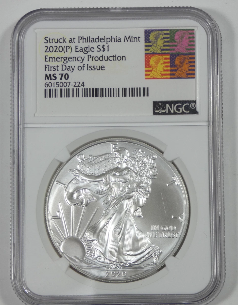 American Eagle MS 70 Graded 2020 Silver Bullion Coins for sale | eBay