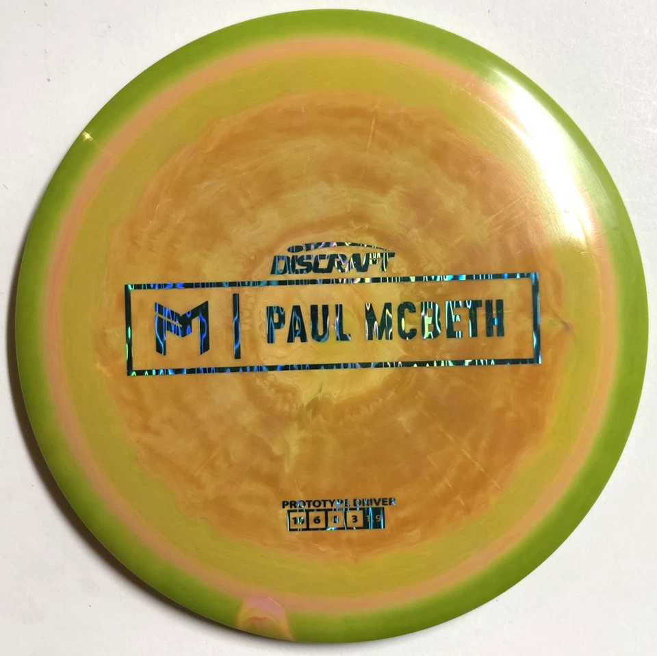 Discraft Paul McBeth Prototype SWIRLY ESP Anax 175g Scaled New - Image 1 of 2