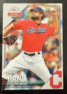 Topps 2019 Brad Hand National Baseball Card Day #CLE-5 - Picture 1 of 2