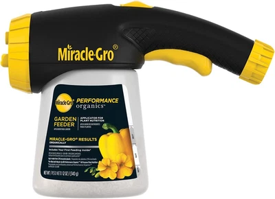 Alimentador de jardín Miracle-Gro Performance Organics, 12 OZ - Incluye primera alimentación  Foto 1 de 4