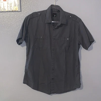 JF J Ferrar grey modern fit short sleeve button down shirt Men’s L - Image 1 of 4