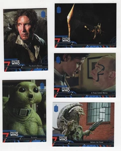 DOCTOR WHO EXTRATERRESTRIAL ENCOUNTERS 1996 TOPPS #D /99 PARALLEL 5 CARD LOT BBC - Picture 1 of 2