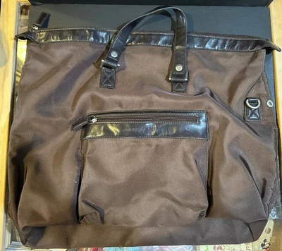 Giorgio Armani Fragrances - Brown Shoulder Weekender Duffle Nylon Bag - Image 1 of 3