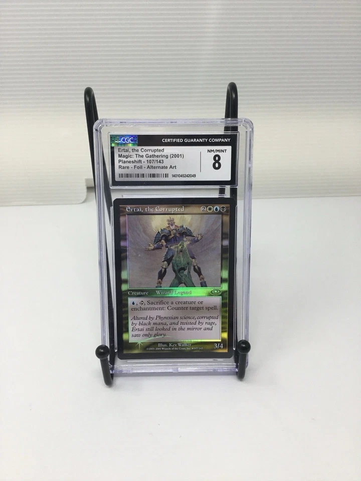 Ertai, the Corrupted Alt Art Foil 2001 Magic the Gathering Planeshift Foil CGC 8 - Image 1 of 3