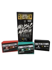 80s 90s Chart Topper s Rock Hits Music Trivia Card Game Music Mayhem - Picture 1 of 7