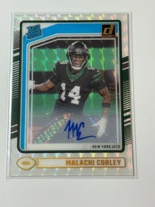 Mosaico automático Malachi Corley 2024 Clearly Donruss Rated Rookie 02/20 - Imagen 1 de 2