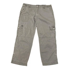 NWT AEO AMERICAN EAGLE Cargo Military Pants Gray Size 10 - Picture 1 of 13